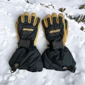 Ski Gloves GORDINI Leather Palms Ski Gloves Black Winter Sports Gloves